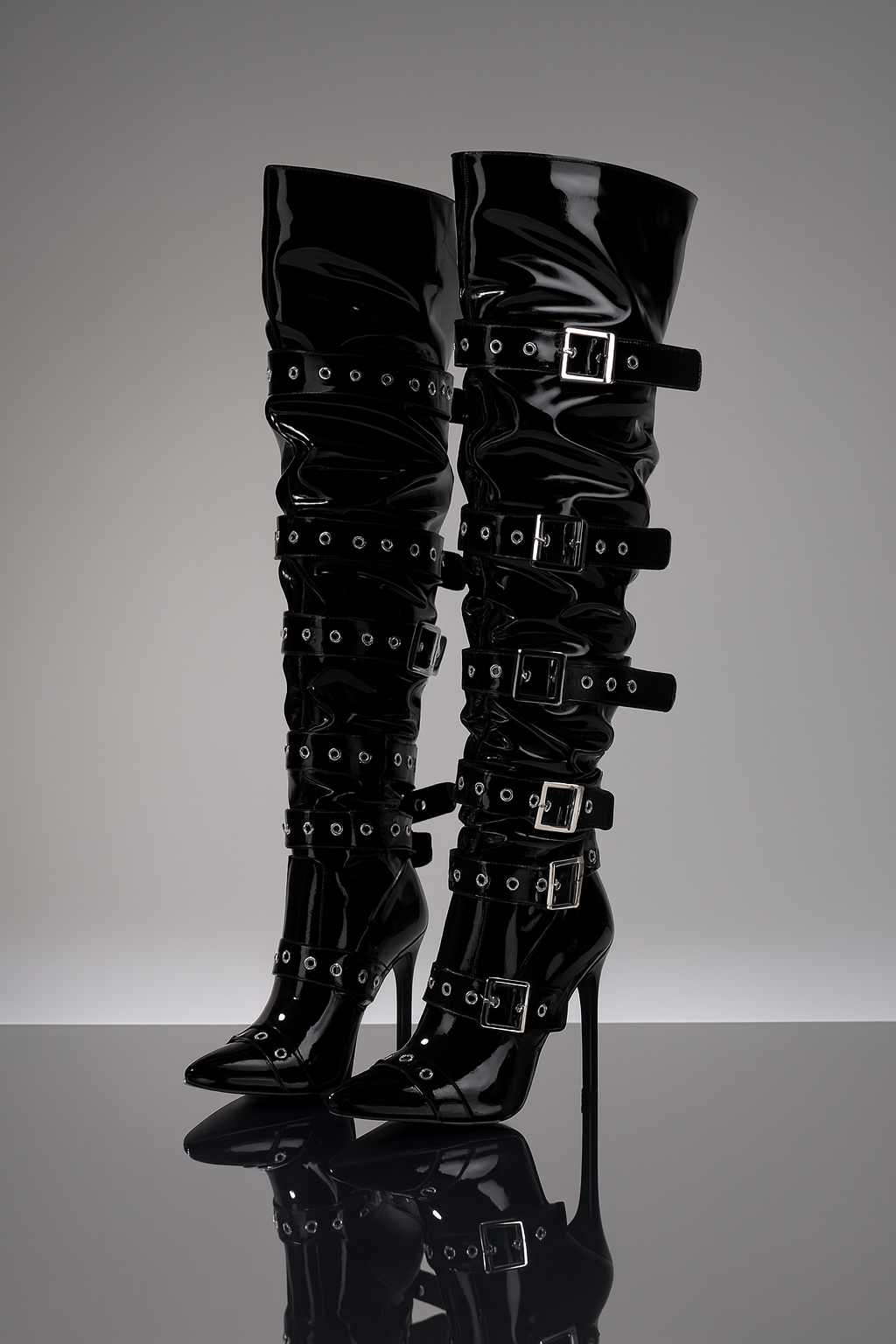 Hottie Buckle Up Over-The-Knee Boots