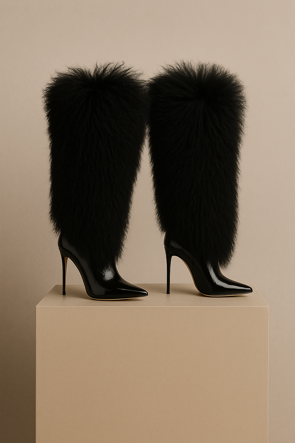 Hottie Faux Fur Over-The-Knee Boots