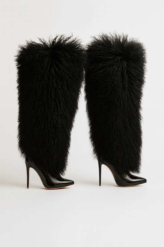 Hottie Faux Fur Over-The-Knee Boots